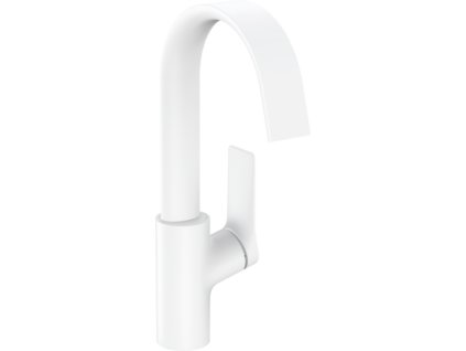 Hansgrohe Vivenis Páková umyvadlová baterie 210 s otočným výtokem bez odtokové soupravy, matná bílá 75032700