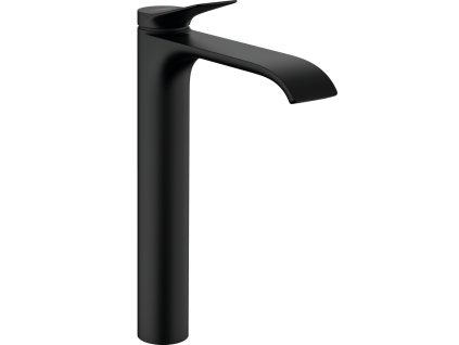 Hansgrohe Vivenis Páková umyvadlová baterie 250 pro umyvadlové mísy, s odtokovou soupravou s táhlem, matná černá 75040670