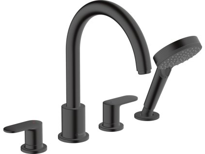 Hansgrohe Vernis Blend 4-otvorová baterie na okraj vany, matná černá 71456670