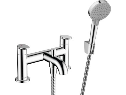 Hansgrohe Vernis Blend 2-otvorová baterie na okraj vany s přepínacím ventilem a ruční sprchou Vernis Blend Vario, chrom 71461000