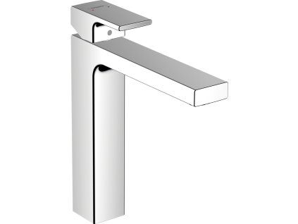 Hansgrohe Vernis Shape Páková umyvadlová baterie 190 s kovovou odtokovou soupravou s táhlem, chrom 71590000