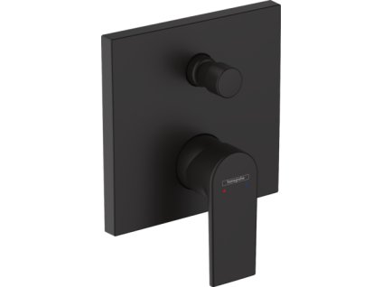 Hansgrohe Vernis Shape Páková vanová baterie pod omítku, se zabudovanou bezpečnostní kombinací podle EN1717, matná černá 71469670