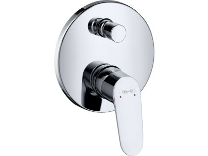 Hansgrohe Focus Páková vanová baterie pod omítku, se zabudovanou bezpečnostní kombinací podle EN1717, chrom 31946000