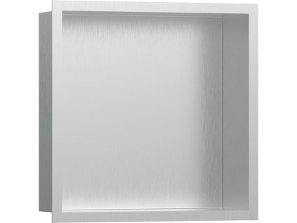 Hansgrohe XtraStoris Individual Výklenek do stěny kartáčovaná nerezová ocel, s designovým rámem 300/300/100, kartáčovaná nerezová ocel, 56097800