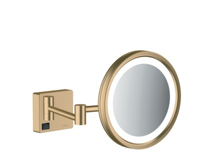 Hansgrohe AddStoris Kosmetické zrcadlo s LED osvětlením, kartáčovaný bronz 41790140