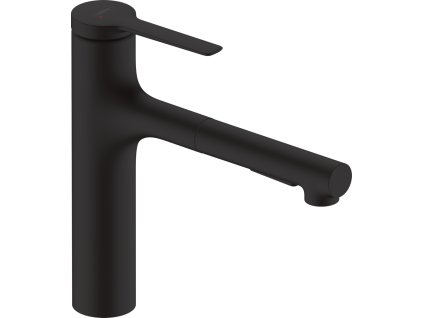 Hansgrohe Zesis M33 Páková kuchyňská baterie 160, vytažitelná sprška, 2jet, matná černá 74801670