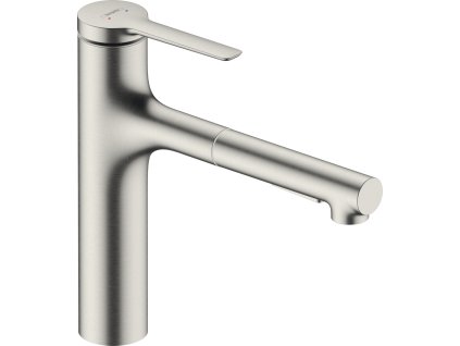 Hansgrohe Zesis M33 Páková kuchyňská baterie 160, vytažitelná sprška, 2jet, vzhled nerezu 74801800
