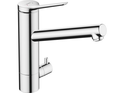 Hansgrohe Zesis M33 Páková kuchyňská baterie 200, uzavírací ventil pro spotřebič, CoolStart, 1jet, chrom 74807000
