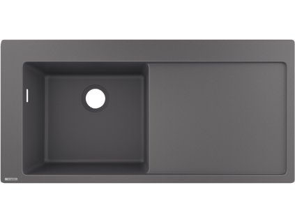 Hansgrohe S51 S5110-F45 vestavný dřez 450 s odkapávací plochou, kamená šedá 43330290