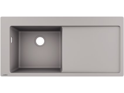 Hansgrohe S51 S5110-F45 vestavný dřez 450 s odkapávací plochou, betonově šedá 43330380