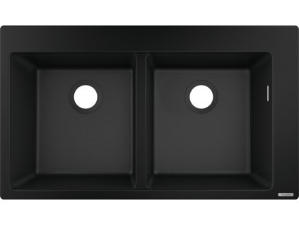 Hansgrohe S51 S510-F770 Vestavný dřez 370/370, grafitová černá, 43316170