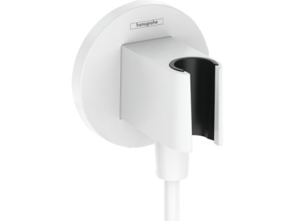 Hansgrohe FixFit S Přípojka hadice se sprchovým držákem, matná bílá 26888700