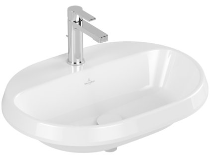 VILLEROY & BOCH Villeroy Boch Architectura - Zápustné umyvadlo, 600x450x170 mm, bez přepadu, alpská bílá CeramicPlus 5A6661R1
