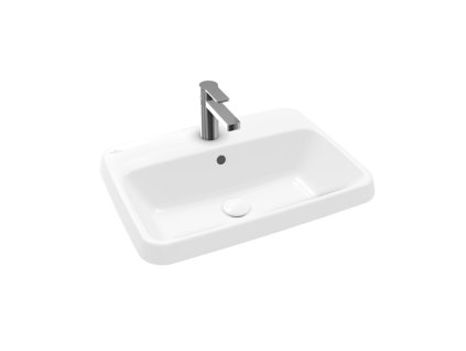 VILLEROY & BOCH Villeroy Boch Architectura - Zápustné umyvadlo, 600x450x170 mm, s přepadem, alpská bílá CeramicPlus 5A6760R1