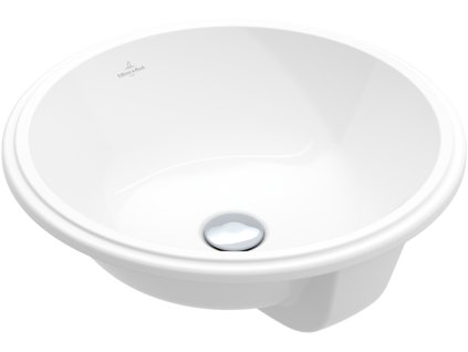 Villeroy & Boch Architectura - Umyvadlo pro vestavbu zespodu Ø 400 mm, bez přepadu, alpská bílá CeramicPlus 5A7546R1