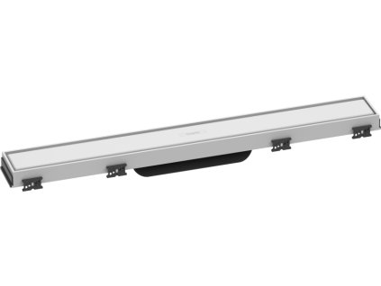 Hansgrohe RainDrain Match Vrchní sada sprchového žlabu 600 s výškově stavitelným rámem, matná bílá 56036700