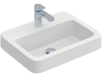 Villeroy & Boch ARCHITECTURA - Zapuštěné umyvadlo, 560x440x180 mm, bez přepadu, bílá alpin CeramicPlus 419356R1
