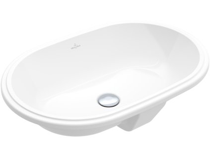 Villeroy & Boch ARCHITECTURA - Zápustné umyvadlo 570x375 mm, s přepadem, bílá Alpin CeramicPlus 5A7660R1