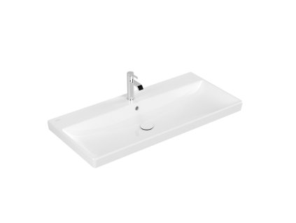 Villeroy & Boch AVENTO - Umyvadlo, 1000x470x165 mm, s přepadem, bílá Alpin CeramicPlus 4156A5R1