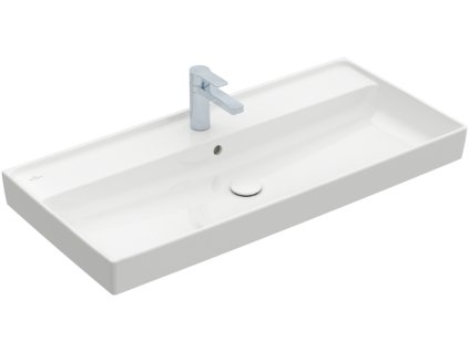Villeroy & Boch COLLARO - Umyvadlo na skříňku 1000x470x160 mm, s přepadem, bílá Alpin CeramicPlus 4A33A5R1