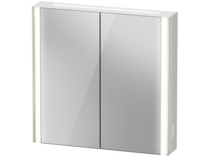 Duravit XViu - Zrcadlová skříňka s osvětlením, Icon verze, 820x156 mm, champagne matná XV71420B1B1