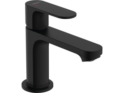 Hansgrohe Rebris S páková umyvadlová baterie 80 CoolStart s kovovou odtokovou soupravou s táhlem, matná černá 72584670