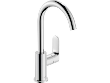 Hansgrohe Rebris S - Páková umyvadlová baterie 210 s otočným výtokem a odtokovou soupravou s táhlem, chrom 72536000