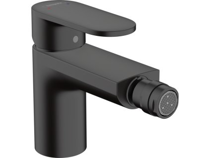Hansgrohe Vernis Blend páková bidetová baterie s kovovou odtokovovou soupravou a táhlem, matná černá 71218670