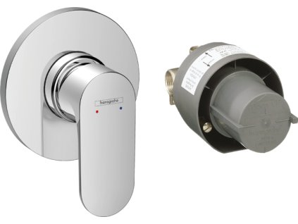 Hansgrohe Rebris S - Páková sprchová baterie pod omítku, sada s tělesem, chrom 72648000