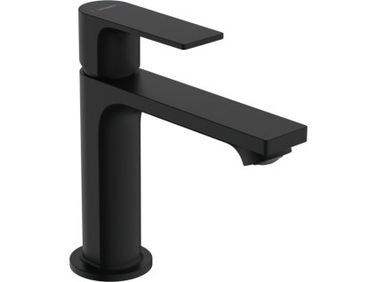 Hansgrohe Rebris E páková umyvadlová baterie 110 s odtokovou soupravou s táhlem, matná černá 72557670