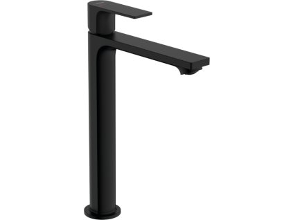 Hansgrohe Rebris E páková umyvadlová baterie 240 CoolStart pro umyvadlové mísy s odtokovou soupravou s táhlem, matná černá 72581670