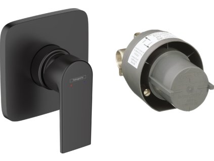 Hansgrohe Vernis Shape sprchová baterie pod omítku, sada s tělesem, matná černá 71662670