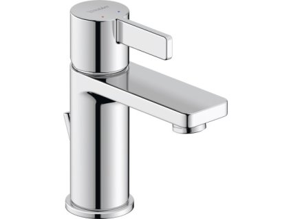 Duravit D-Neo - Umyvadlová páková baterie s odtokovou soupravou, velikost S, chrom DE1010001010