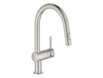 GROHE Minta - Páková dřezová baterie, DN 15, SuperSteel 32321DC2
