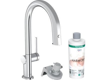 Hansgrohe Aqittura M91 FilterSystem 210, vytažitelný výtok, 1jet, sBox, startovací sada, chrom 76800000