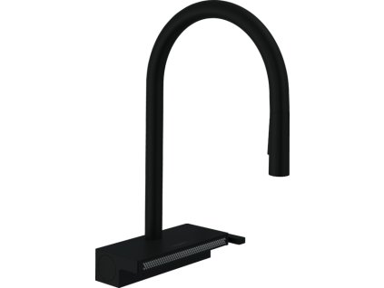 Hansgrohe Aquno Select M81 kuchyňská páková baterie 170 vytažitelná sprška, 3jet, sBox, matná černá 73831670