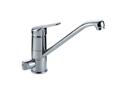 Teorema Golf - Dřezová baterie stojánková + ovládací ventil, chrom 84556