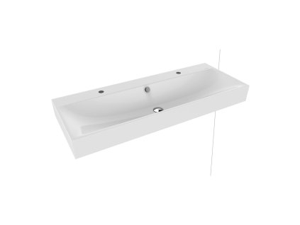 Kaldewei Silenio - Umyvadlo 1200x460 mm, s přepadem, Perl-Effekt, alpská bílá 904506043001