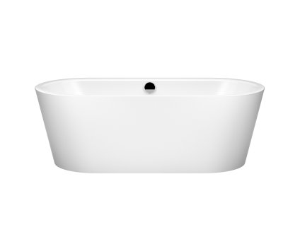 Kaldewei Meisterstück Classic Duo Oval - Volně stojící vana 1800x800 mm, včetně odpadní a přepadové soupravy KW 4002, Perl-effekt, alpská bílá 202640753001