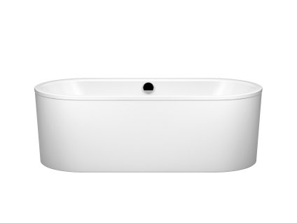 Kaldewei CLASSIC DUO OVAL - Volně stojící vana s panelem 1700x750 mm, alpská bílá 291446410001
