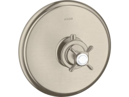 AXOR Montreux Termostat s podomítkovou instalací s rukojetí ve tvaru kříže, kartáčovaný nikl 16810820