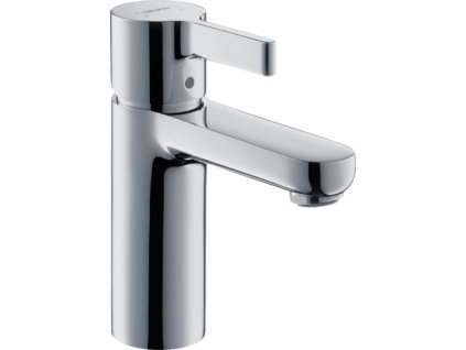 Hansgrohe Metris - Páková umyvadlová baterie 100 LowFlow 3,5 l/min s odtokovou soupravou s táhlem, chrom 31063000
