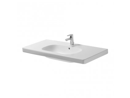 Duravit D-Code - umyvadlo 105x48 cm, 1 otvor pro armaturu propíchnutý bílé 0342100002