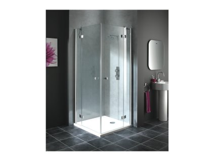 Duscholux Classic - otevíravé dveře s upevněním vlevo pro šířku vaničky 90 cm