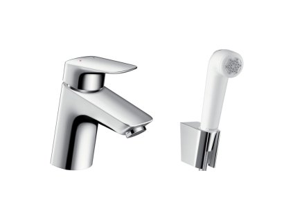 Hansgrohe Logis - Páková umyvadlová baterie s ruční sprchou Bidette a sprchovou hadicí 160 cm, chrom 71290000