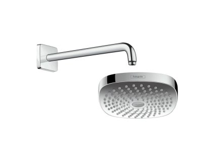 Hansgrohe Croma Select E - Hlavová sprcha 180 2jet se sprchovým ramenem 389 mm, chrom 26524000 + 27446000