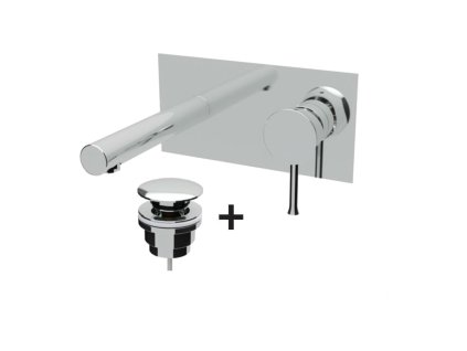 Teorema Scaccomatto - Umyvadlová baterie pod omítku, komplet, výtok 164 mm, chrom 8Y314