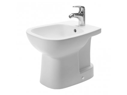 Duravit D-Code - Stojící bidet, 1 otvor pro armaturu propíchnutý, 355x525 mm, bílý 22371000002