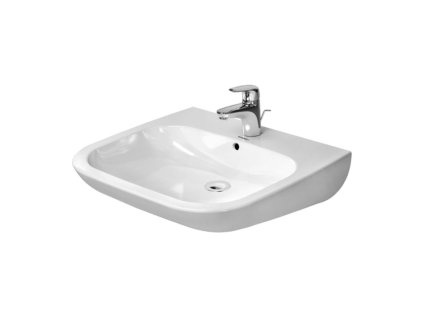 Duravit D-Code - Umyvadlo 600x550 mm, s přepadem, bílá 2312600002