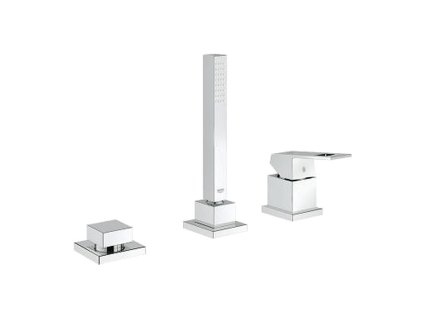 GROHE Eurocube - páková vanová tříotvorová kombinace, Chrom 19966000